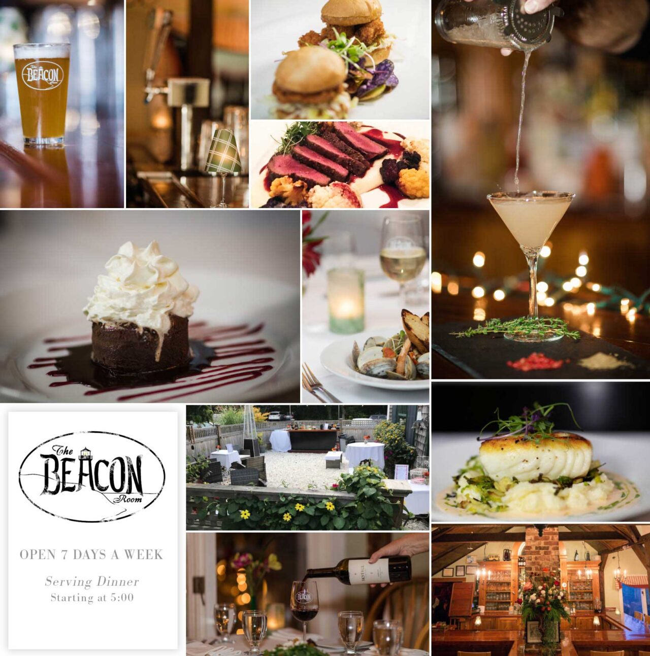 The Beacon Room, Orleans Exceptional Food, Casual Elegance